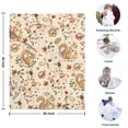 thumbnail image 4 of Fall Squirrels Butterflies Autumn Leaves Blanket,Comfortable Soft Lamb Wool Throw Blanket,All Season,Warm Lightweight Blankets for Sofa Bed Couch Living Room Chair,30"x40", 4 of 4