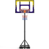 Toremore Kids Basketball Hoop Adjustable 3.5-7ft, Portable Basketball Hoop & Goals for Kids/Teens/Youth in Backyard/Driveway/Indoor, Shatterproof PC Backboard and Multifuctional Base