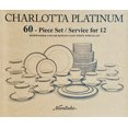 thumbnail image 4 of Noritake Charlotta Platinum Ensemble de Vaisselle 60 Pcs Porcelaine, 4 of 4