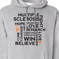 thumbnail image 3 of Inktastic Multiple Sclerosis Ms Awareness Walk Adult Hoodie Sweatshirt, 3 of 4