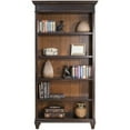 thumbnail image 3 of Beaumont Lane 4 Shelves Traditional Wood Bookcase in Distressed Black, 3 of 5