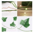 thumbnail image 5 of 2pcs, artificial ivy, 2m leaf lamp garland, artificial plant with 20 LED lights and green leaves, 5 of 5