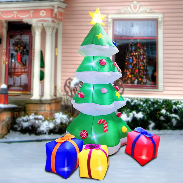 Inflatable Christmas Tree Decoration, 6 FT Niyattn Blow Up Christmas ...