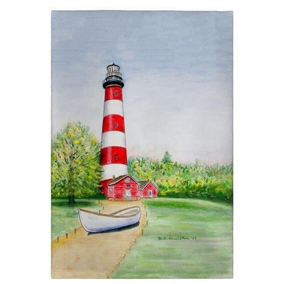 Betsy Drake GT101 Chincoteague Lighthouse Guest Towel - 20 x 20 in.
