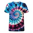 thumbnail image 5 of Taqqpue Mens Tie Dye T Shirt Short Sleeve Round Neck Shirts Summer Muscle Gym Tops Casual Quick Dry Workout Athletic Bodybuilding Cotton Tee, 5 of 5