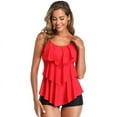 thumbnail image 4 of Maternity Swimsuit; Print Bathing Suit;Removable Padded Bra Swimwear;High-Waist Boyshorts Set, 4 of 5
