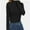 Black, variant on Women's Turtleneck Long Sleeve Shirts Casual Basic T Shirts Lightweight Base Layer Solid Slim Fit Tops