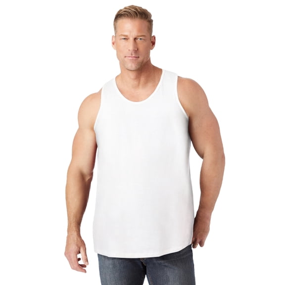 KingSize Men's Big & Tall Shrink-Less; Lightweight Longer-Length Tank