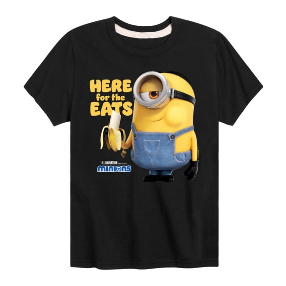 Despicable Me Minions - Here For The Eats - Toddler & Youth Short Sleeve Graphic T-Shirt