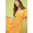 thumbnail image 3 of Mittoshop Flower Print Flutter Sleeve Smocked Midi Dress, 3 of 6
