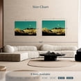 thumbnail image 4 of Elephant Stock Golden Mountain Range Wall Art - Horizontal Canvas Wall Art - Living Room Wall Decor - Nature Canvas - Black And Teal Decor - 48" x 32", 4 of 8
