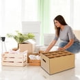 thumbnail image 5 of 2 Pack Corrugated Cardboard Moving Boxes with Handles and Lids for Wine Glasses and Dishware, 5 of 7