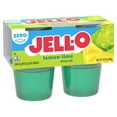 JellO LemonLime Sugar Free Jello Cups Gelatin Snack, 4 Ct Cups