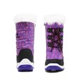 thumbnail image 4 of DREAM PAIRS Kids Boys Girls Slip Resistant Faux Fur-Lined Knee High Winter Snow Boots NORDIC PURPLE Size 6, 4 of 5
