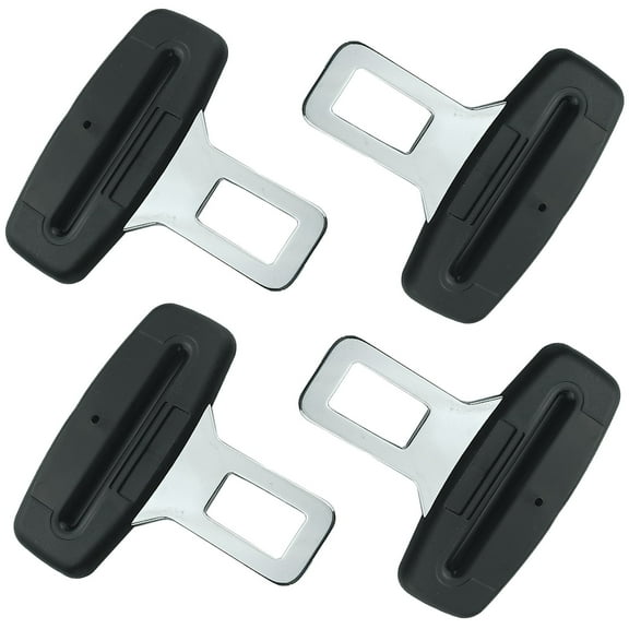4pcs Car Seat Belt Clip,Car Seat Belt Plug Slot Lock,Black