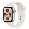 thumbnail image 1 of Apple Watch SE GPS • Caja de aluminio blanco estelar de 44 mm • Correa deportiva blanco estelar - S/M, 1 of 8