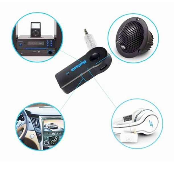 LTS FAFA Adaptateur auxiliaire Bluetooth, récepteur sans Fil Bluetooth,  Microphone intégré entrée auxiliaire pour appels Mains