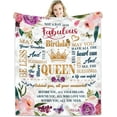 thumbnail image 1 of Happy Birthday Gifts For Women Blanket 50*60 - Birthday Queen - Best Birthday Decorations For Friends/Mom/Wife/Sister - Gifts For Women Birthday Unique, Happy Birthday Gift Ideas Throw Blankets, 1 of 7