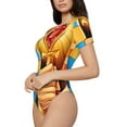 thumbnail image 2 of Lsque Scooby-Doo Women's Crew Neck Short Sleeve Bodysuit Basic T Shirts Tops Onesie Adult Cute Pajama-Large, 2 of 8