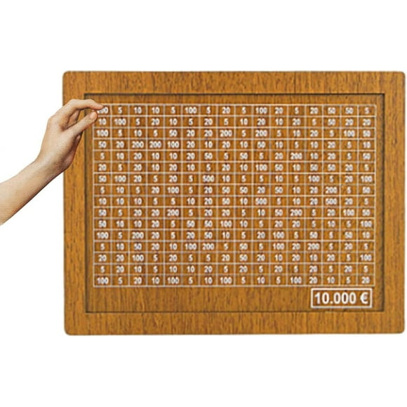 Tenkaybox Money, Tenkaybox para Ahorrar Dinero, Cash Vault Caja de Ahorros de Madera 10000, Hucha de Madera, Contador de Monedas, Hucha, Hucha con Contador