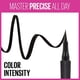 thumbnail image 1 of Maybelline Eyestudio Precise Delineador Líquido Ultra Resistente, Negro, 0.034 fl oz, 1 of 2