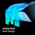 thumbnail image 6 of VERTAGEAR SL3800 Ergonomic Gaming Chair Featuring ContourMax Lumbar & VertaAir Seat Systems - Carbon Black  - black/white, 6 of 7