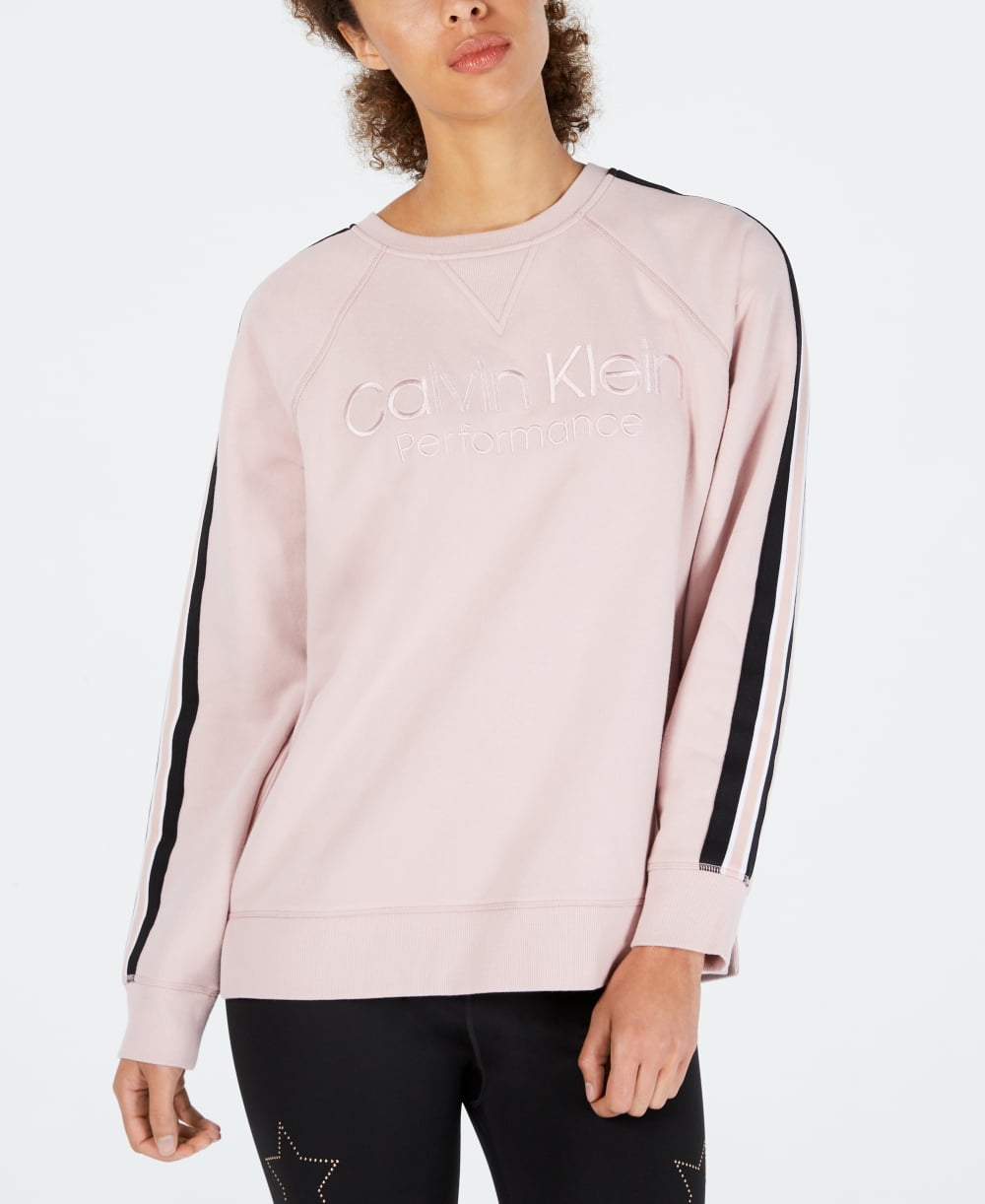 Calvin klein performance pink sweatshirt hot sale