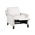 thumbnail image 5 of Pemberly Row Fabric Upholstery Reclining Chair in Beige & Gray Striped, 5 of 8