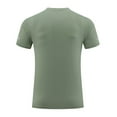 thumbnail image 3 of oqasdz Mens T Shirts Short Sleeve Solid Color Comfortable and Breathable Spring Summer Active Outdoor Sports Casual Tee Top, 3 of 5
