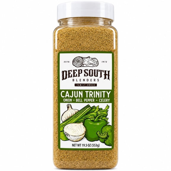 Deep South Cajun Trinity Spice Blend 19.5 oz Resealable Jars