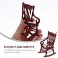 thumbnail image 4 of AISAMEFE Dollhouse Miniature Chairs ,Wooden 1:12 Scale Rocking Chair Dollhouse Furniture for Dollhouse Accessories,White, 4 of 5