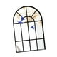 thumbnail image 3 of Espejo de arco decorativo de estilo rústico, marco de acrílico negro, decoración de pared para ventana. B, 3 of 8