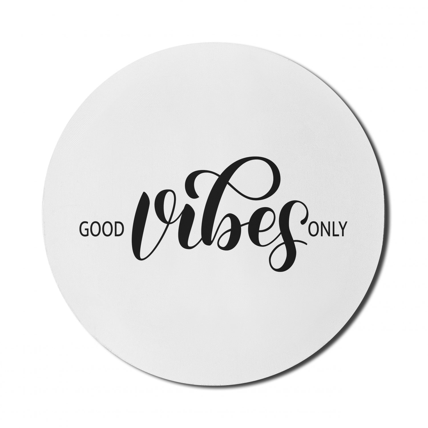 Saying Mouse Pad for Computers, Optimistic Monochrome Graphic of ...