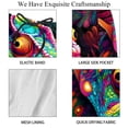 thumbnail image 4 of luoweisi Men's Beach Shorts Quick Dry Swim Trunks with Mesh Lining Chameleon L, 4 of 5