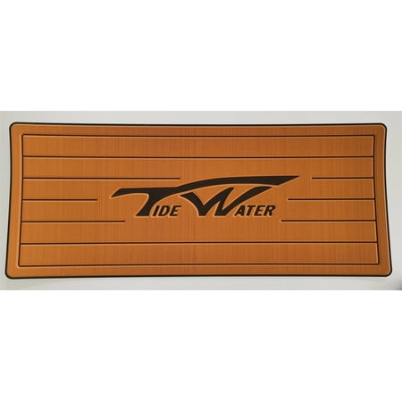 Self-Adhesive Helm Pad for TideWater Boats, 13mm EVA Foam Non-Slip Marine Mat, Peel and Stick Faux Teak Decking Protection Pad