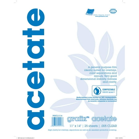 UPC: 0096701111176 | Grafix Clear Acetate Film  .005mm  11  x 14