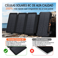 thumbnail image 5 of Power Bank Solar Portátil 36800mah Batería Con Luz 4 Cables Lab.G, Negro, 5 of 5