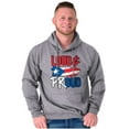 thumbnail image 5 of Puerto Rico Nuyorican Proud Borinquen Hoodie Sweatshirt Women Men Brisco Brands S, 5 of 5