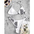 thumbnail image 3 of Gibobby Conjunto de Bañador Sexy Traje de baño Bandeau Set Traje de baño Ropa de playa Vendaje Mujeres Bikini brasileño Push-Up Trajes de baño Tankinis S(Blanco,M), 3 of 5