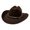 z-260909-1-Coffee, variant on VBEWZET Shapeable Brim Woven Cowboy Cap, Band Decor Packable Protection Beach Hat for Riding, Fishing, Camping & Vacation Blue One Size