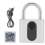 Bluetooth Padlock Intelligent Fingerprint Phone APP Lock Set for Dormitory Warehouse