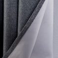 thumbnail image 5 of Lucas Textured Jacquard Blackout Window Curtain Panel Silver, 5 of 5
