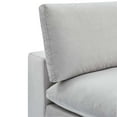 thumbnail image 6 of Modway Commix Down Filled Overstuffed Performance Velvet Armless Chair in Light Gray, 6 of 8