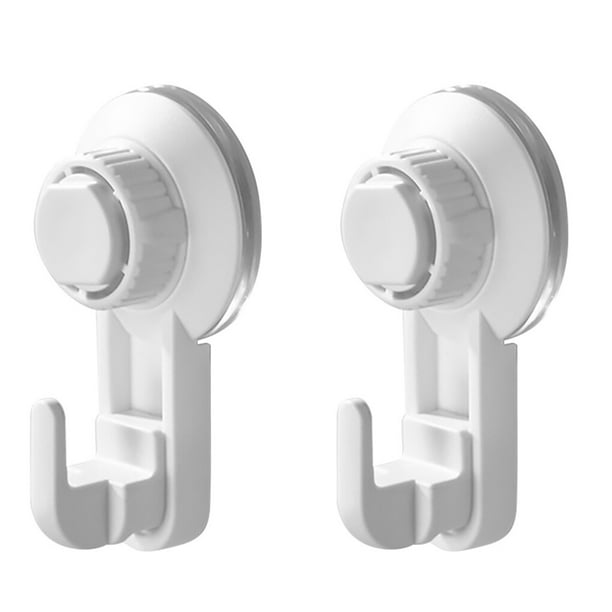 Cateissary Ganchos ajustables de 2 uds., colgador de ventosa al vacío para baño, colgador de ropa, soporte para colgar toallas, gancho para Gancho fino
