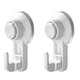 thumbnail image 2 of Wosthever Ganchos ajustables de 2 uds., colgador de ventosa al vacío para baño, colgador de ropa, soporte para colgar toallas, gancho para Gancho fino, 2 of 6