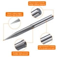 thumbnail image 4 of Uxcell 5 Pack CNC V Bit 20 Degree 1/8" Shank 0.2mm Tip Engraving V Bits Chamfer End Mill, 4 of 7