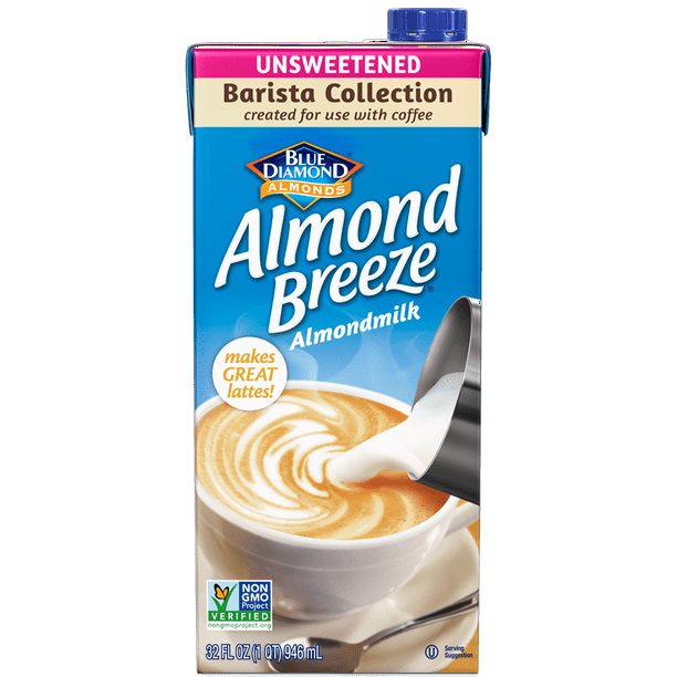 Almond Breeze Barista Blend Unsweetened Original Almond Milk 32 Fl Oz Walmart Com Walmart Com