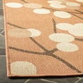 thumbnail image 4 of SAFAVIEH Courtyard Connie Floral Indoor/Outdoor Area Rug, Terra Natural/Brown, 4' x 5'7", 4 of 8