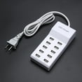 thumbnail image 2 of HEVIRGO 10 Port Fast USB Charging Port Power Strip Adapter Wall Travel Desktop Charger, 2 of 8