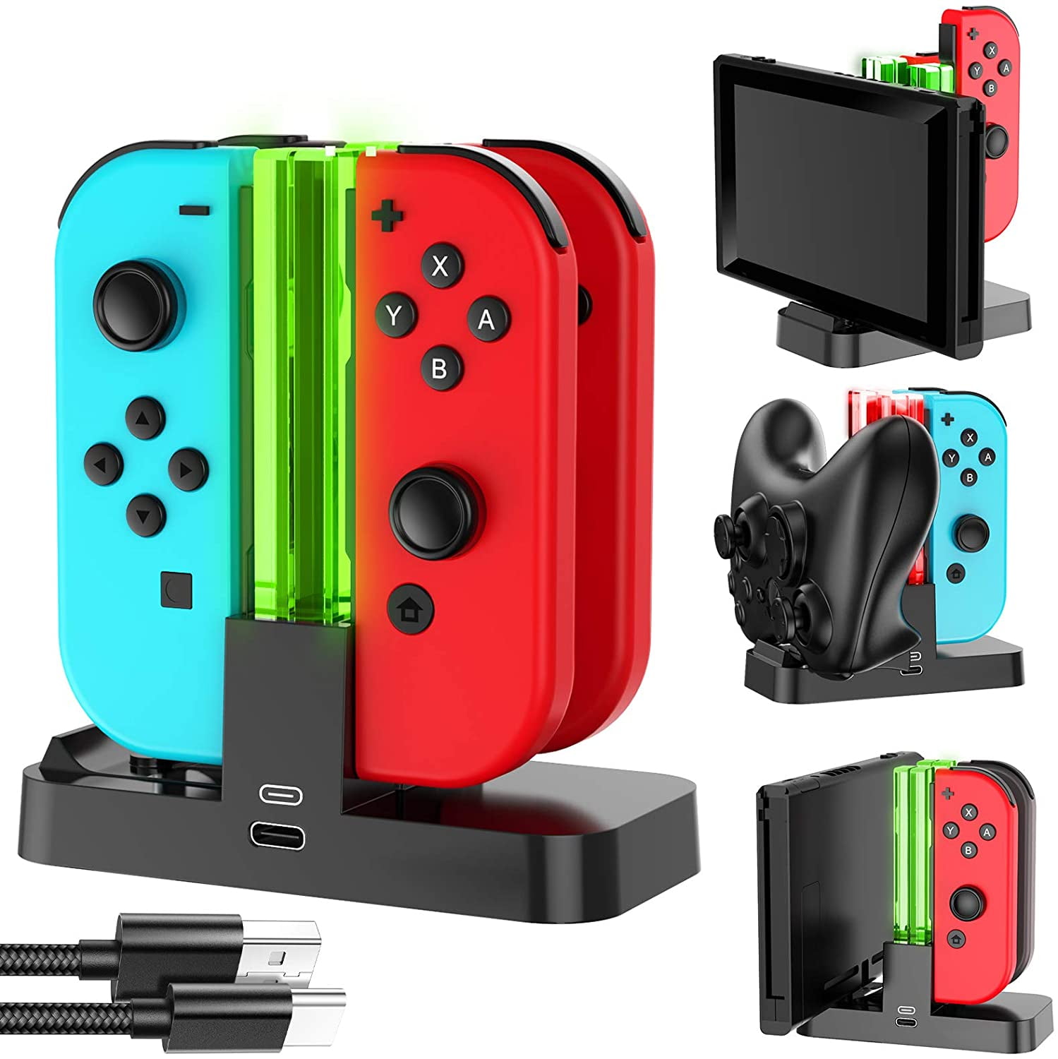 Switch Charger Dock Compatible with Nintendo Switch, Controller Charger